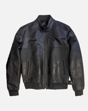 Men’s Lambskin Leather Puffer Jacket