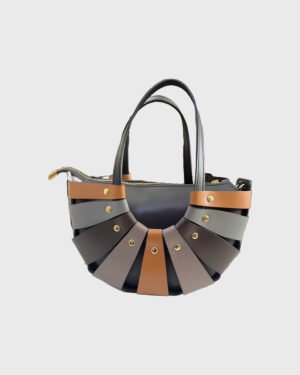 Women’s Italian Leather Basket Handbag