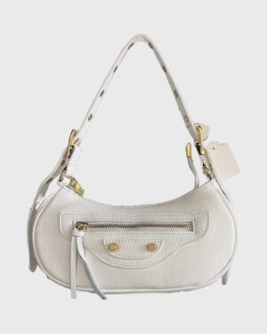 Crescent Leather Shoulder Bag